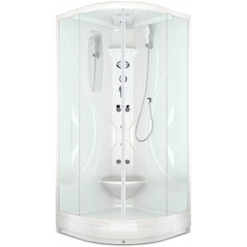 Душевая кабина Domani-SPA Elegance / DS01E99LACl10 акриловая задняя стенка / прозрачное стекло (100х100 см.) Душевая кабина Domani-SPA Elegance / DS01E99LACl10 акриловая задняя стенка / прозрачное стекло (100х100 см.)