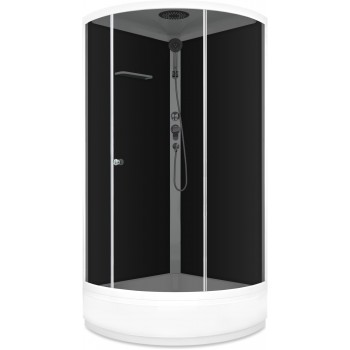 Душевая кабина Domani-SPA Simple mid / DS01Sm99MBT00 черный / тонированное стекло (90х90 см.) Душевая кабина Domani-SPA Simple mid / DS01Sm99MBT00 черный / тонированное стекло (90х90 см.)