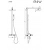 Душевая система с термостатом Black&White U7815 Душевая система с термостатом Black&White U7815