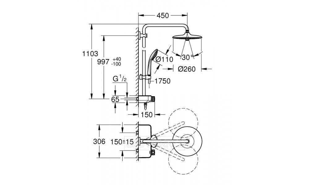 Grohe mono. Grohe mono