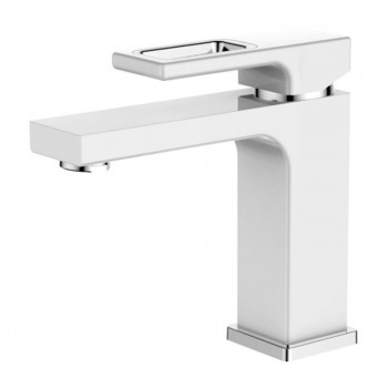 Смеситель для умывальника Gerhans K11027W, Белый-Хром Смеситель для умывальника Gerhans K11027W, Белый-Хром