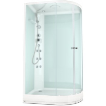Душевая кабина Domani-SPA Delight 128 L / DS01D128LLWM10 белый / сатин-матированное стекло (120х80 см.) Душевая кабина Domani-SPA Delight 128 L / DS01D128LLWM10 белый / сатин-матированное стекло (120х80 см.)