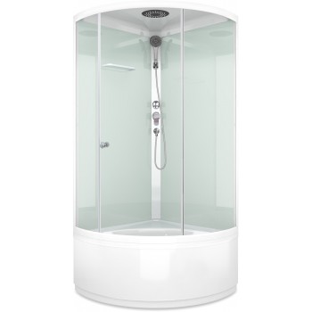 Душевая кабина Domani-SPA Simple high / DS01Sm99HWCl00 белый / прозрачное стекло (90х90 см.) Душевая кабина Domani-SPA Simple high / DS01Sm99HWCl00 белый / прозрачное стекло (90х90 см.)