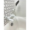Смеситель для ванны ViEiR V343531-F, каскадный поворотный излив, Белый