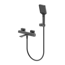 Смеситель для ванны ViEiR V473031-G, каскадный поворотный излив, Оружейная сталь