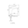 L1074 Смеситель для умывальника Ledeme