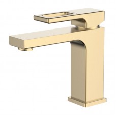 Смеситель для умывальника Gerhans K11027Y, Золотой-Сатин Смеситель для умывальника Gerhans K11027Y, Золотой-Сатин