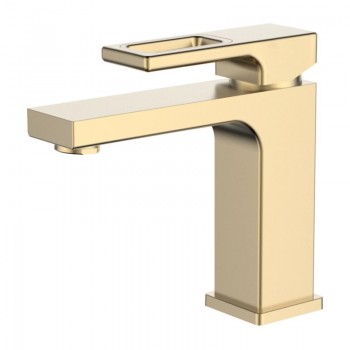 Смеситель для умывальника Gerhans K11027Y, Золотой-Сатин Смеситель для умывальника Gerhans K11027Y, Золотой-Сатин