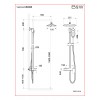 Душевая система Black&White UK8300B Душевая система Black&White UK8300B