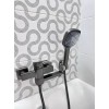 Смеситель для ванны ViEiR V113531-G, с поворотным изливом, Оружейная сталь