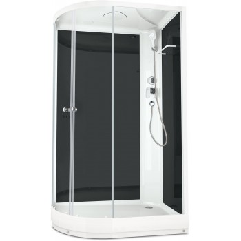 Душевая кабина Domani-SPA Delight 128 R / DS01D128RLBCl00 белый / сатин-матированное стекло (120х80 см.) Душевая кабина Domani-SPA Delight 128 R / DS01D128RLBCl00 белый / сатин-матированное стекло (120х80 см.)