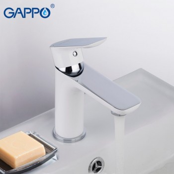 Смеситель для умывальника Gappo G1048 (Белый) Смеситель для умывальника Gappo G1048 (Белый)