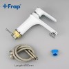 F1049 Смеситель для умывальника Frap (Белый/Хром) F1049 Смеситель для умывальника Frap (Белый/Хром)