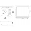 Кухонная мойка Granula 5801 (Базальт) Кухонная мойка Granula 5801 (Базальт)