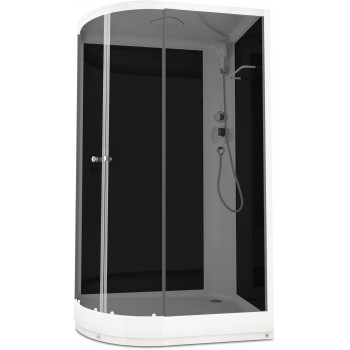 Душевая кабина Domani-SPA Delight 128 R / DS01D128RLBT00 черный / тонированное стекло (120х80 см.) Душевая кабина Domani-SPA Delight 128 R / DS01D128RLBT00 черный / тонированное стекло (120х80 см.)