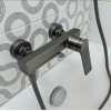 Смеситель для ванны ViEiR V343531-G, каскадный поворотный излив, Оружейная сталь