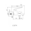 L3274WR Смеситель для ванны Ledeme