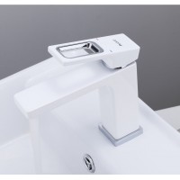 Смеситель для раковины Gappo G1017 (Белый) Смеситель для раковины Gappo G1017 (Белый)