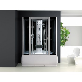 Душевая кабина ODA 8308 / 8308 черный / Тонированное стекло (150х85 см.) Душевая кабина ODA 8308 / 8308 черный / Тонированное стекло (150х85 см.)