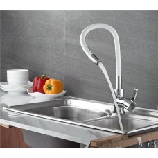 L4898-3 Смеситель для кухни Ledeme Белый гибк излив