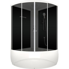 Душевая кабина Domani-SPA Vitality high / DS01V1212HBT00 черный / тонированное стекло (120х120 см.) Душевая кабина Domani-SPA Vitality high / DS01V1212HBT00 черный / тонированное стекло (120х120 см.)