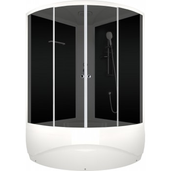 Душевая кабина Domani-SPA Vitality high / DS01V1212HBT00 черный / тонированное стекло (120х120 см.) Душевая кабина Domani-SPA Vitality high / DS01V1212HBT00 черный / тонированное стекло (120х120 см.)