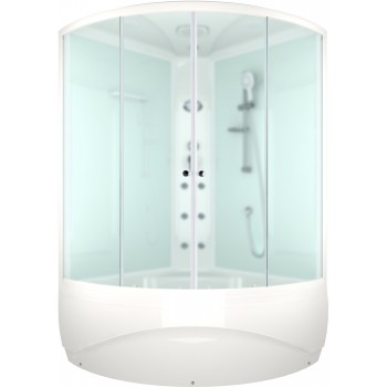 Душевая кабина Domani-SPA Vitality high / DS01VS1212HWM10 белый / сатин-матированное стекло (120х120 см.) Душевая кабина Domani-SPA Vitality high / DS01VS1212HWM10 белый / сатин-матированное стекло (120х120 см.)