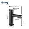 F10801-6 Смеситель для умывальника Frap F10801-6 Смеситель для умывальника Frap