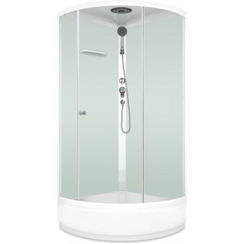 Душевая кабина Domani-SPA Simple mid / DS01Sm99MWCl00 белый / прозрачное стекло (90х90 см.) Душевая кабина Domani-SPA Simple mid / DS01Sm99MWCl00 белый / прозрачное стекло (90х90 см.)