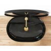 УМЫВАЛЬНИК НАКЛАДНОЙ REA AURA BLACK 60X40X13 (ПОЛЬША)