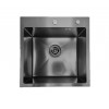 Комплект Кухонная мойка Astaria A5050NB-D1, Чёрный-Графит + Смеситель для кухни Raglo R85.62.09, Оружейная сталь + Белый силиконовый излив Комплект Кухонная мойка Astaria A5050NB-D1, Чёрный-Графит + Смеситель для кухни Raglo R85.62.09, Оружейная сталь + Белый силиконовый излив