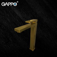 Смеситель для умывальника Gappo G1017-32 (Золотой-Сатин) Смеситель для умывальника Gappo G1017-32 (Золотой-Сатин)