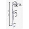 Душевая система с термостатом хром G2407-40 Душевая система с термостатом хром G2407-40