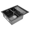 Кухонная мойка премиум Gerhans K36050B-X PVD графит Кухонная мойка премиум Gerhans K36050B-X PVD графит