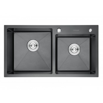 Кухонная мойка премиум Gerhans K37843B-S Графит Кухонная мойка премиум Gerhans K37843B-S Графит