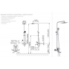 Душевая система из нержавеющей стали Wisent W3506A Душевая система из нержавеющей стали Wisent W3506A