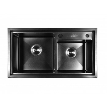 Кухонная мойка WS7843B-S + WW405B Wisent Графит Кухонная мойка WS7843B-S + WW405B Wisent Графит